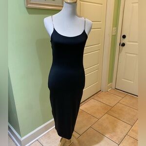 NWOT Love Tree Black Stretch Sliming Tight Tank Bodycon Dress Size L/M